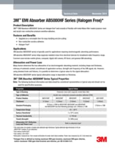 3M™ EMI吸收器AB5000HF系列技术数据表（TDS）