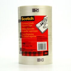 Scotch® 纤维胶带 898, 透明, 12 毫米 x 55 米, 6.6 密耳, 72 卷/箱
