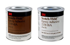 ﻿3M™ Scotch-Weld™ 环氧树脂胶粘剂 2158, 灰色, B/A 部分, 1加仑套件, 2套/箱