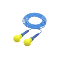 3M™ E-A-R™ Push-Ins 免搓揉泡棉带线耳塞，318-1005，黄色/蓝色