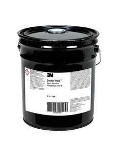 ﻿3M™ Scotch-Weld™ 环氧树脂胶粘剂420NS WS, 黑色, B组分, 5加仑桶装 (桶装)