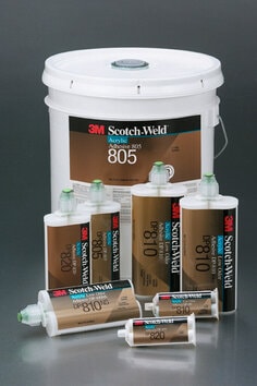 ﻿3M™ Scotch-Weld™ 低气味丙烯酸酯胶粘剂 DP810NS, 棕褐色, B组分, 20升柱桶装 (桶装)