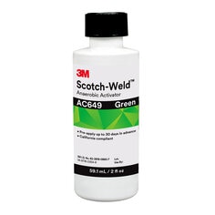 3M™ Scotch-Weld™ 厌氧活化剂 AC649, 绿色, 每瓶2液体盎司, 每箱10瓶