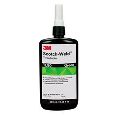 3M™ Scotch-Weld™ 绿色螺纹锁固胶TL90, 每瓶250 毫升, 每箱2瓶