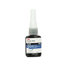 3M™ Scotch-Weld™ 蓝色螺纹锁固胶TL43, 每瓶10 毫升, 每箱10瓶