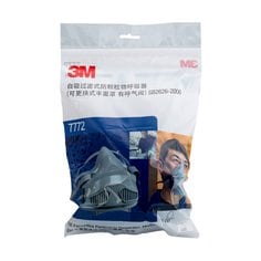 WX700900508 -- 7772CN硅质半面型单滤盒面具－中号_PACK_F
