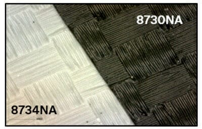 Two co-curable films being stacked for a customized surface finish