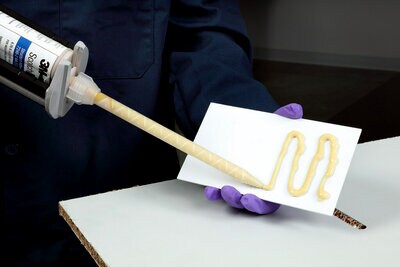 Epoxy adhesive applied to large aluminum panels for structural bonding