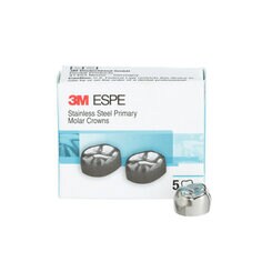 3M™ ESPE™ 不锈钢预制临时牙冠, D-UR-7, 2个每盒