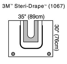 3M™ Steri-Drape™ 1067U形铺巾