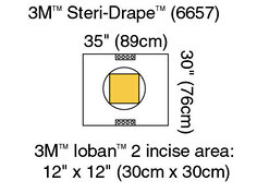 3M™ Steri-Drape™ 含碘积液袋,带Ioban™ 2类6657手术薄膜
