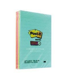 Post-it® Super Sticky Notes 4621-SSMIA, Lined