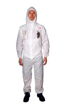 3M™ 白色带帽连体防化服 4515TW, PSD, 产品图片