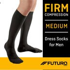3M™ 护多乐™ 男士小腿袜-高强度型 M, 71035BLEN