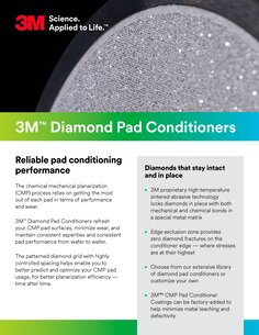 3M™钻石研磨垫修整器介绍