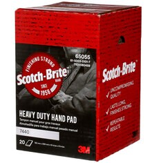 Scotch-Brite™ Heavy Duty Hand Pad 7440, A/O Medium, Tan, 6 in x 9 in