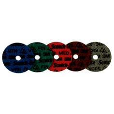 A Scotch-Brite™ Precision Surface Conditioning Discs, PN-DH, 4 in x 5/8 in