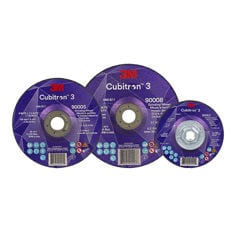 3M™ Cubitron™ 3 凹中心 打磨片,ANSI