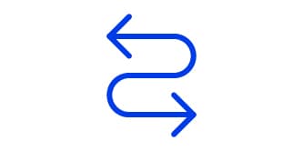 Icon of a drawing compass representing flexibility
