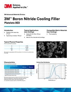 3M™氮化硼冷却填料片晶003数据参数表