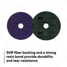 3M™ Cubitron™ 3 纤维砂碟 1182C, Image 06