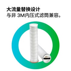 大流量替换设计，与非 3M内压式滤筒兼容。