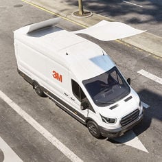 3M™ 降温膜3000x3000 PDP画廊图片：贴有降温膜的Sprinter厢式货车