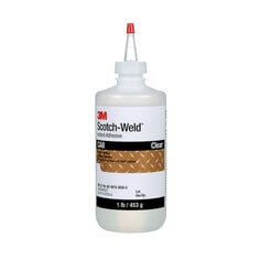 3M™ Scotch-Weld™ 透明速干胶CA8, 每瓶1磅, 每箱1瓶