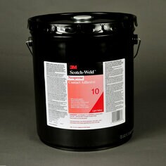 3M™ 10浅黄色氯丁橡胶万能胶粘剂，具倾倒喷嘴5加仑桶，每箱1桶
