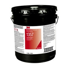 3M™ 1357灰绿色氯丁橡胶高性能万能胶粘剂，5加仑桶倾倒嘴，每箱1桶