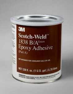 3M™ Scotch-Weld™ 环氧胶1838，绿色，B/A双组分，1加仑套装，2套/箱