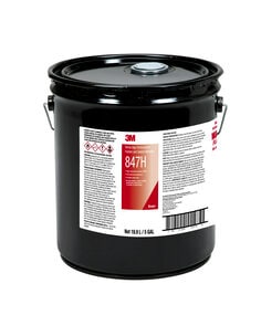 3M™ 847H棕色腈高性能橡胶和垫片胶粘剂，5加仑桶，每箱1桶