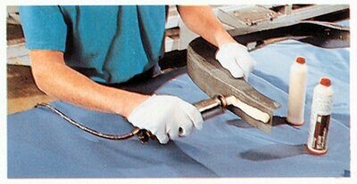 EC-3448 being used in fuselage assembly to bond the aft pressure bulkhead retainer to the fuselage.