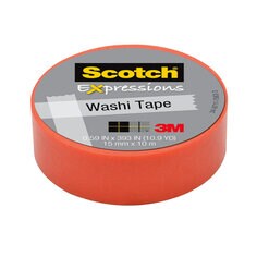 3M Scotch®思高® 创意纸胶带,柔和的粉红色，C314-PNK2 ，0.59英寸×393 英寸（15 mm×10 米）