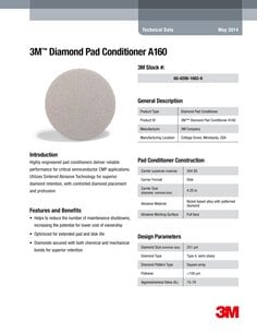 3M™ 钻石研磨盘 A160