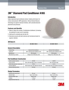3M™ 钻石研磨盘 A165